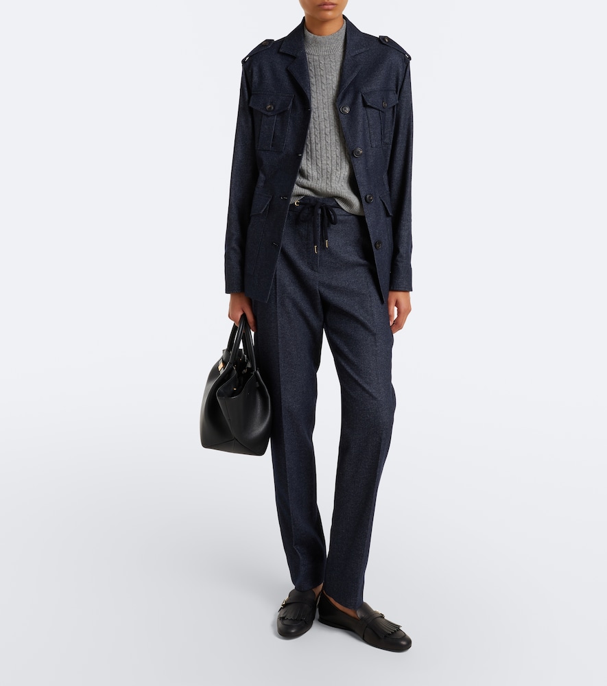 Wool, Cotton, And Cashmere Jacket