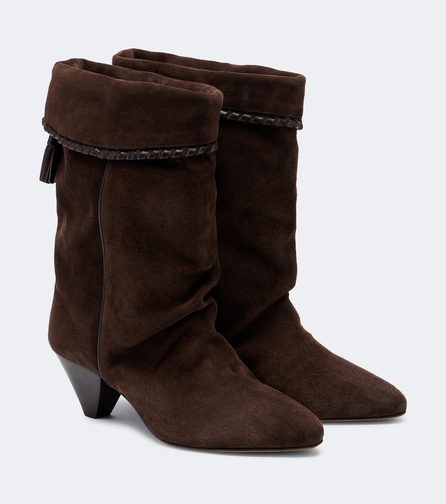 Isabel Marant Dalby Suede Ankle Boots In Brown