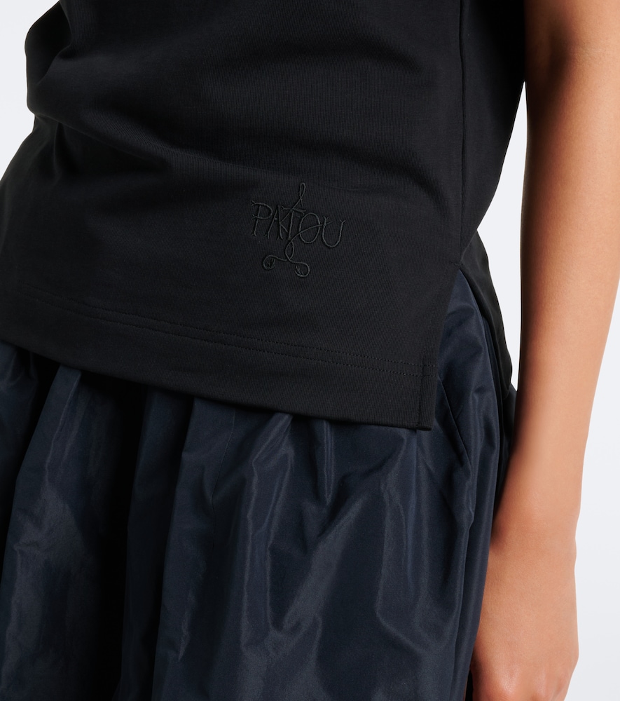 Puff-Sleeve Cotton Jersey T-Shirt