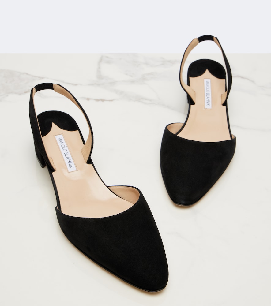 Aspro Leather Slingback Pumps
