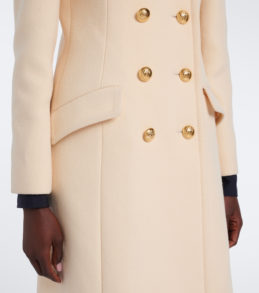 Double-Breasted Wool-Blend Coat