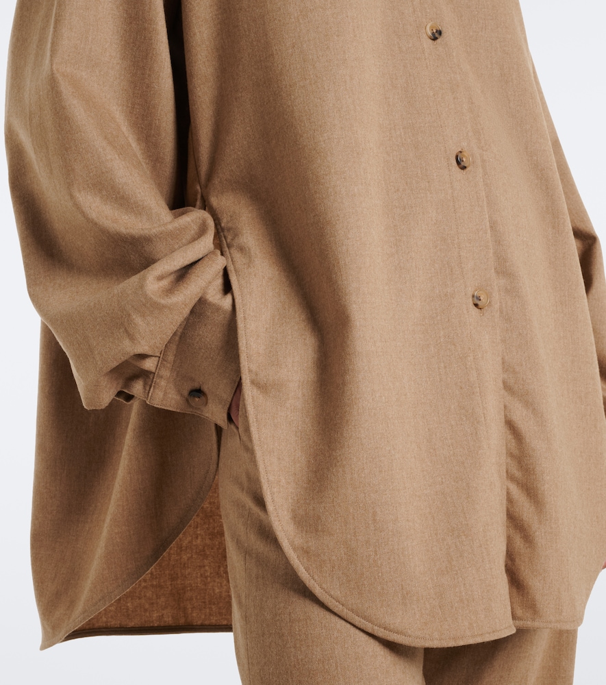 Goya Oversized Wool And Cashmere Shirt