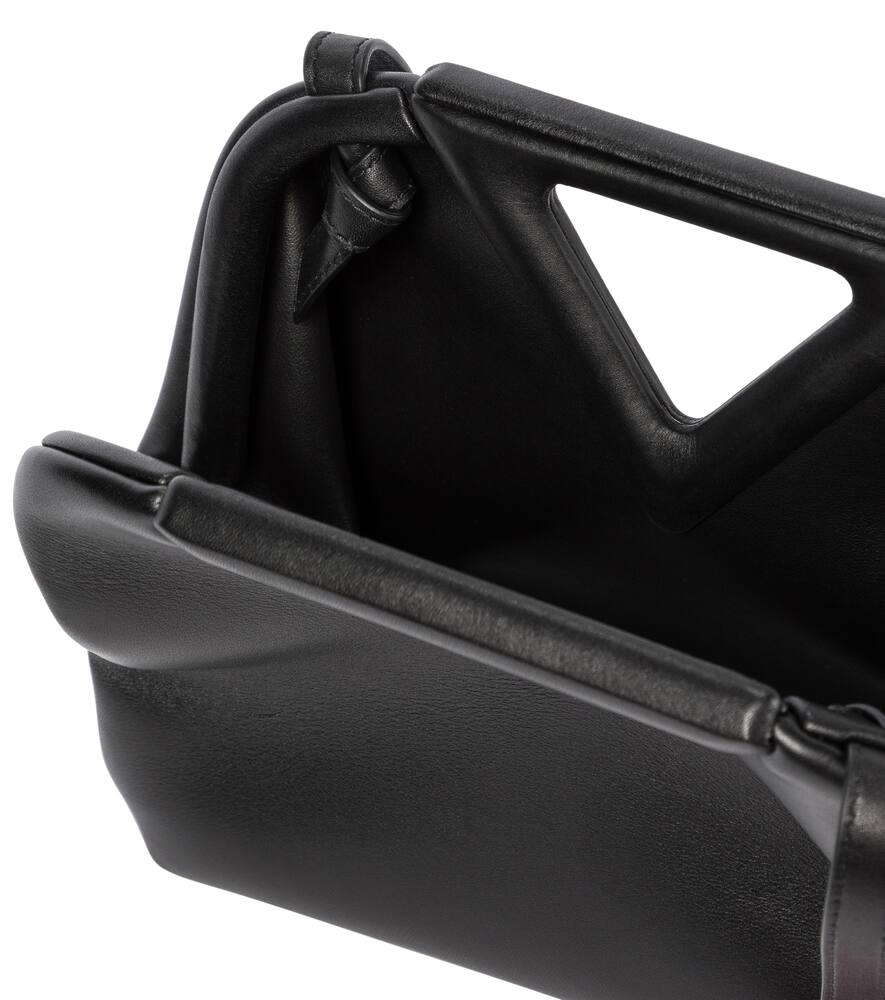 BOTTEGA VENETA POINT SMALL LEATHER SHOULDER BAG,P00556612