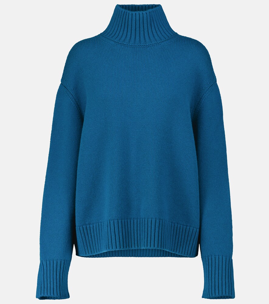 Loro Piana Parksville Cashmere Turtleneck Sweater In Blue | ModeSens