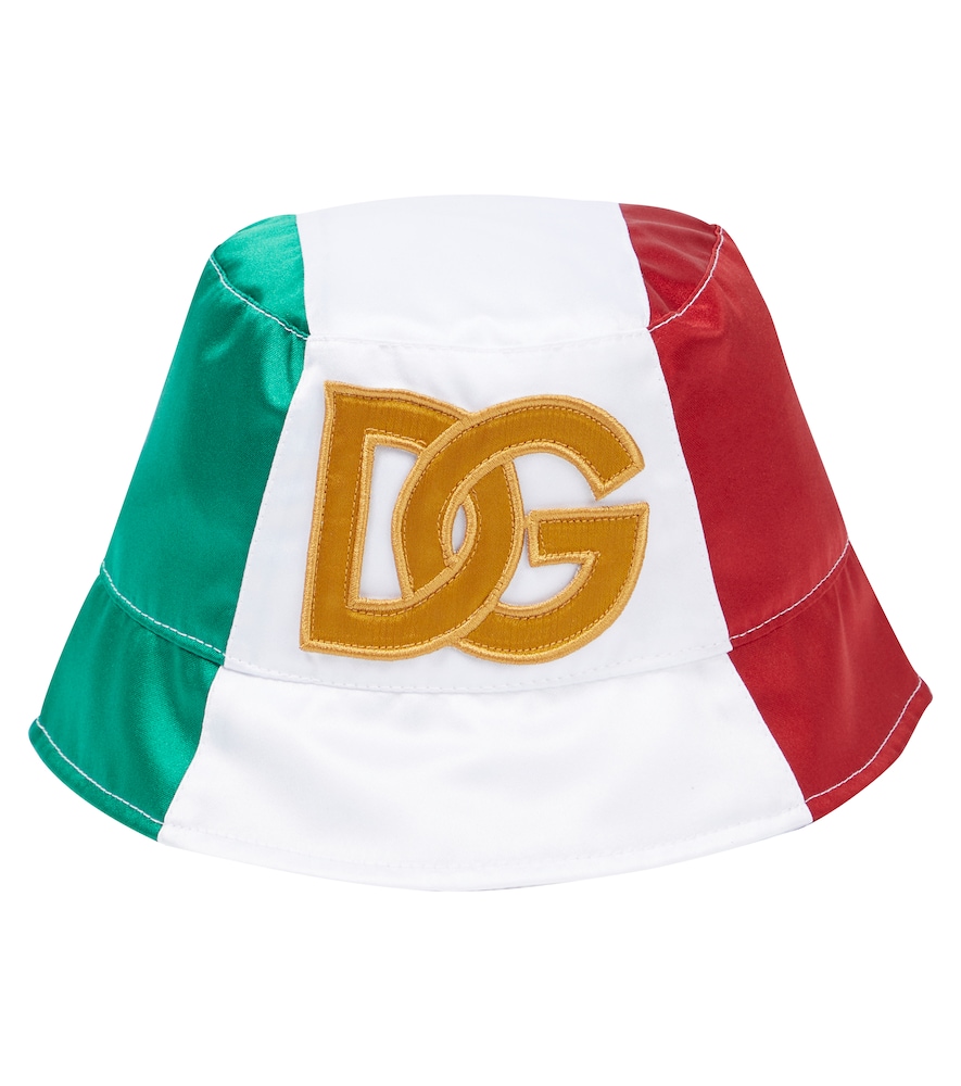 Dolce&Gabbana Kids Boys Multicoloured Dg Satin Bucket Hat Medium