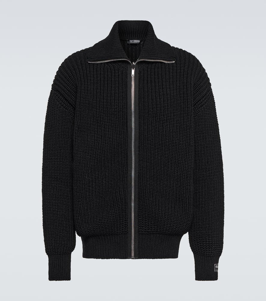 Raf Simons Zip-up wool-blend cardigan