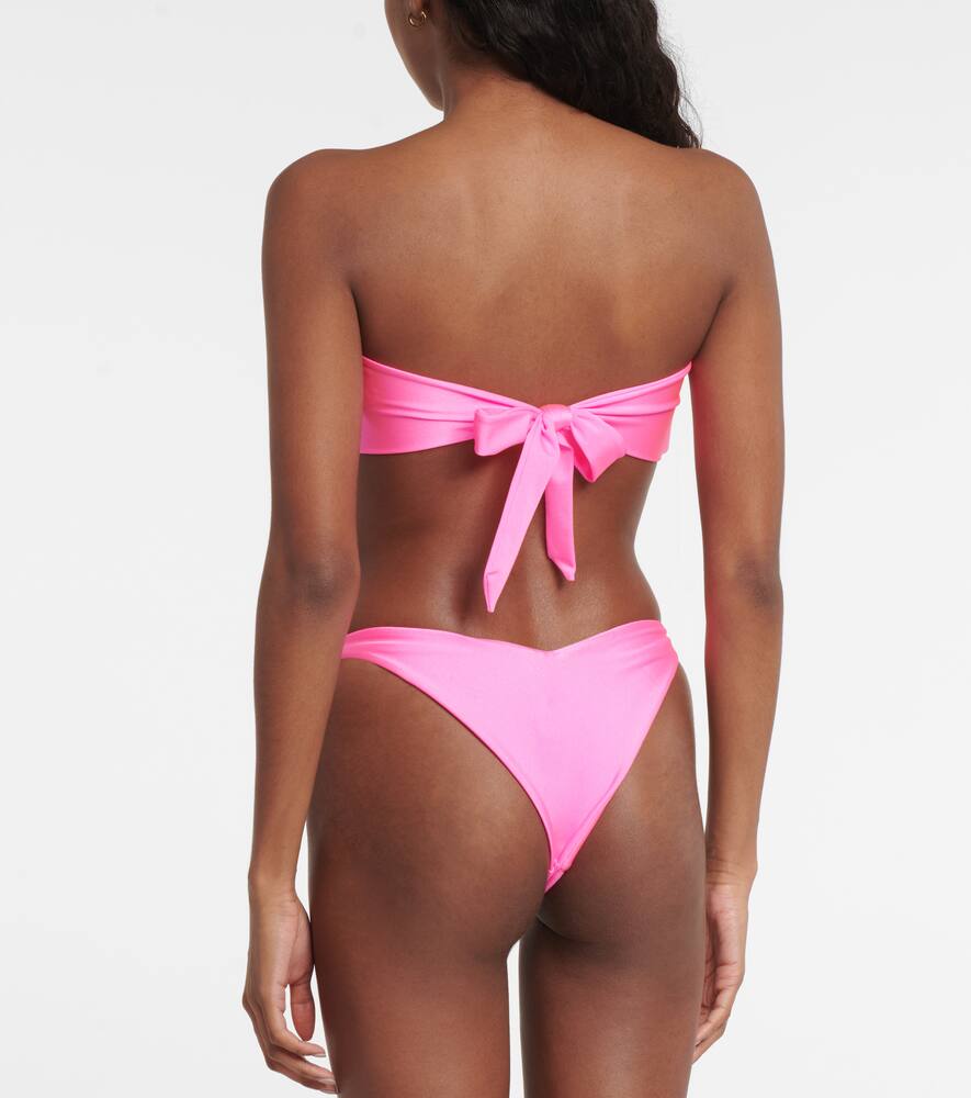 Shop Same Pierced Bandeau Bikini Top In Pink