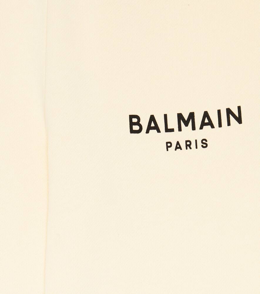 Balmain Jogginghose Aus Baumwolle In Nude/nero
