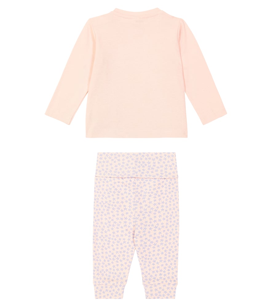 Stella Mccartney Baby Printed Cotton Pajamas In Pink