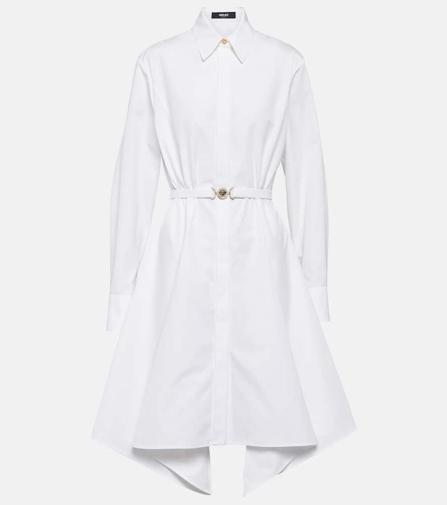 VERSACE MEDUSA COTTON SHIRT DRESS