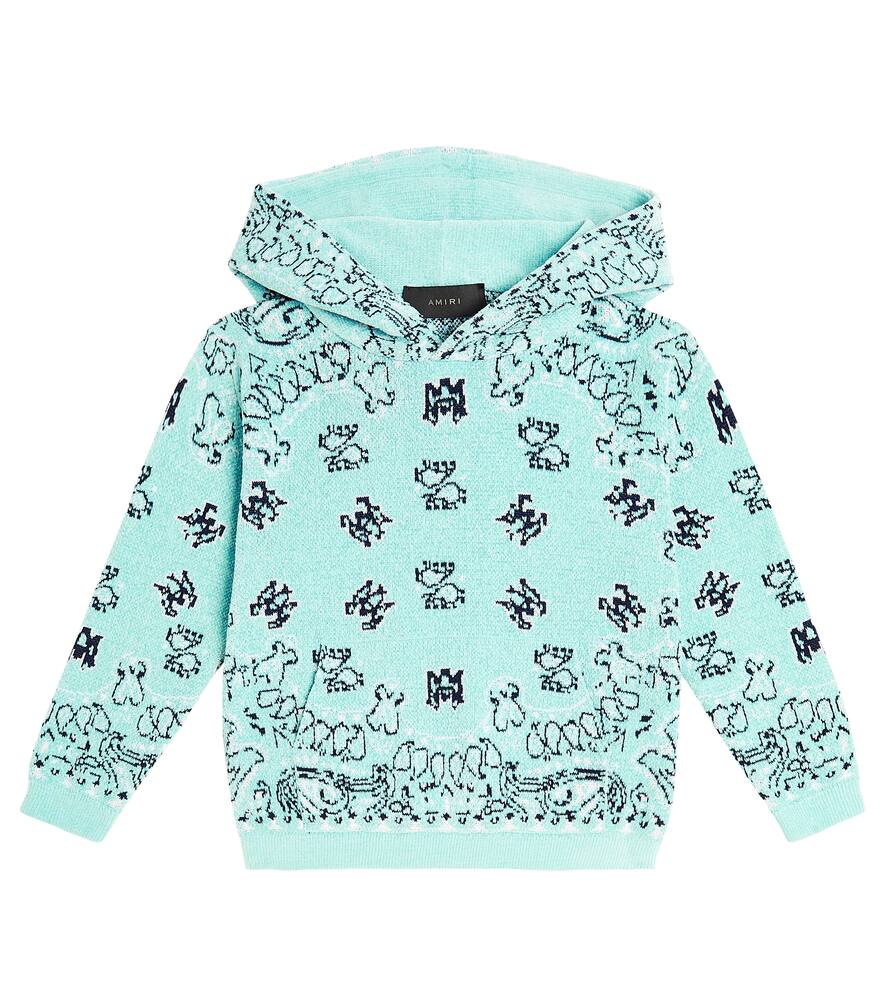 Amiri Kids Bandana chenille hoodie
