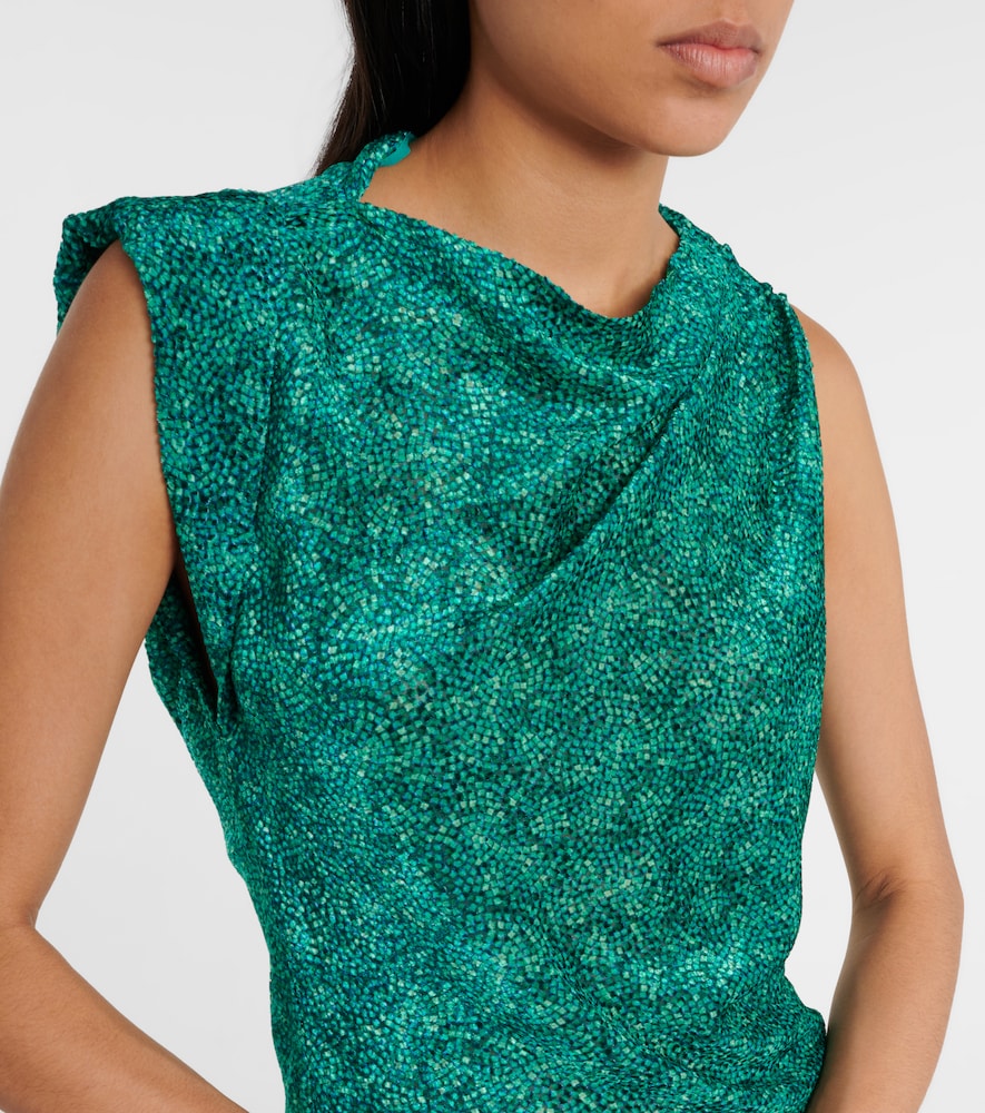  Isabel Marant Isabel Marant Samia Silk-blend Top 