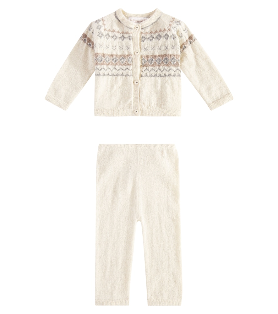 Bonpoint Baby Grifin alpaca cardigan and pants set