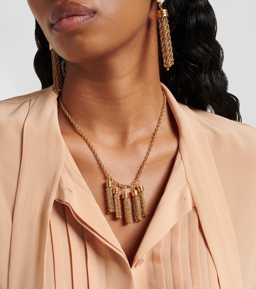 CHLOÉ CHLOÉ CHLOÉ POMPOMS PENDANT NECKLACE