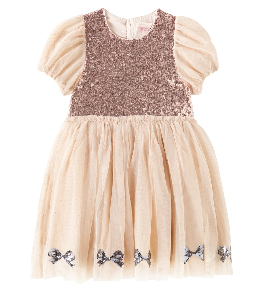 Konges Slojd Mei Sequined Dress In Beige