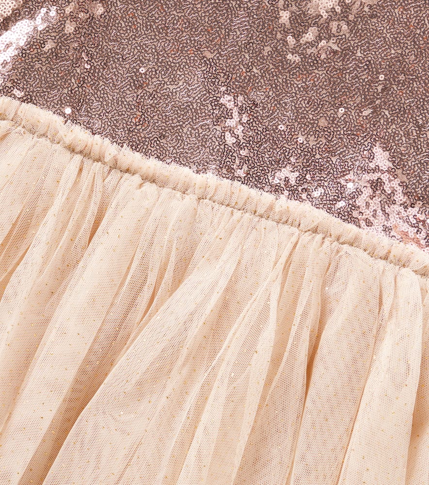 Konges Slojd Mei Sequined Dress In Beige