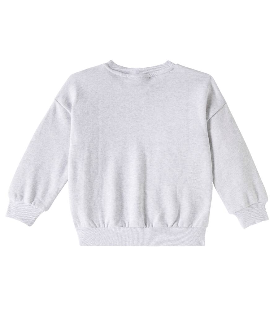 Mini Rodini Printed Cotton Jersey Sweatshirt In Grau