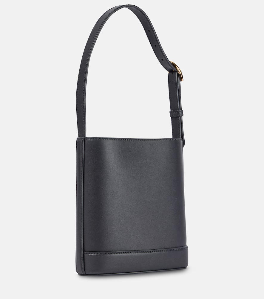 Gucci 73 Small Leather Bucket Bag In Black
