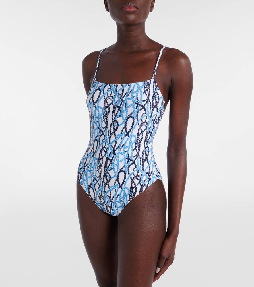 Shop Melissa Odabash Maui Striped Swimsuit In Multicoloured