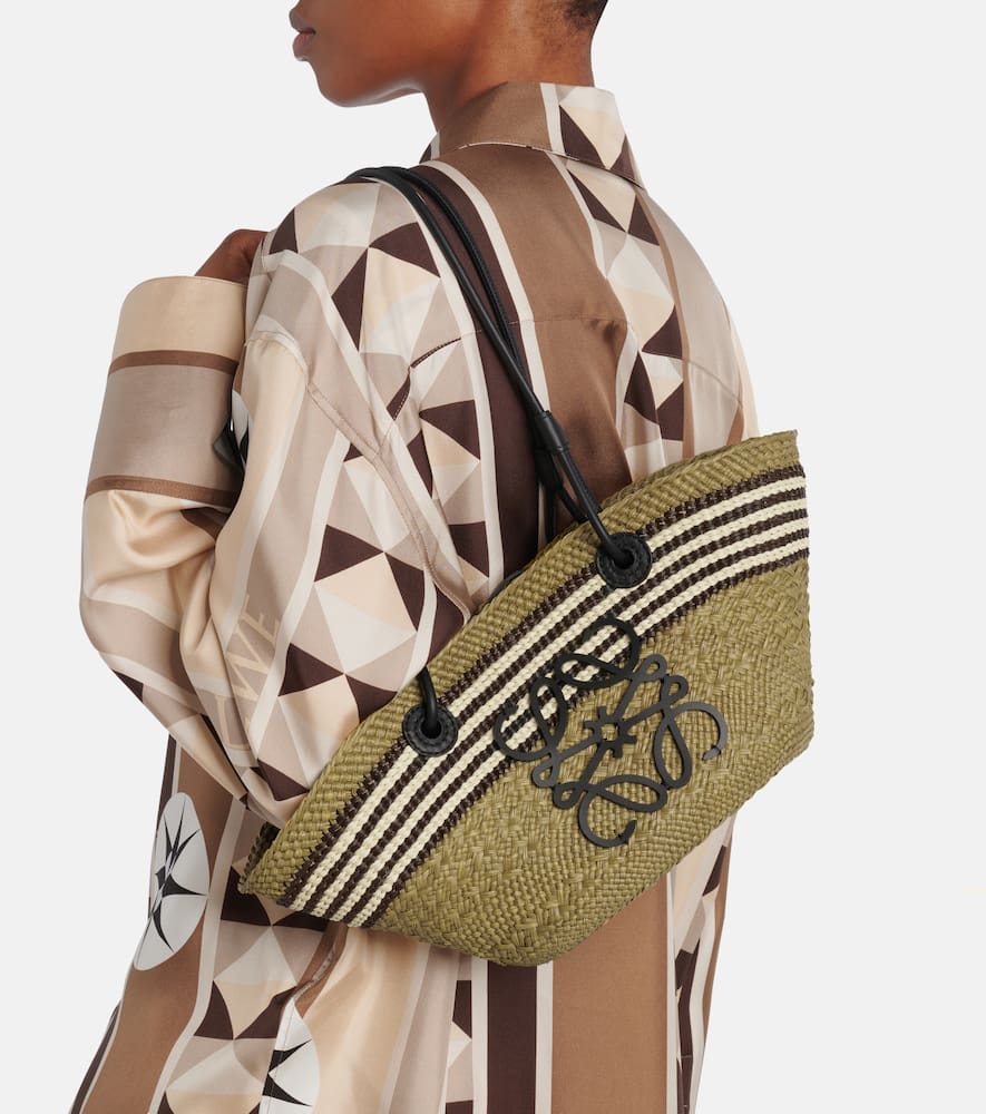 Loewe Paula's Ibiza Anagram Small Basket Bag In Beige
