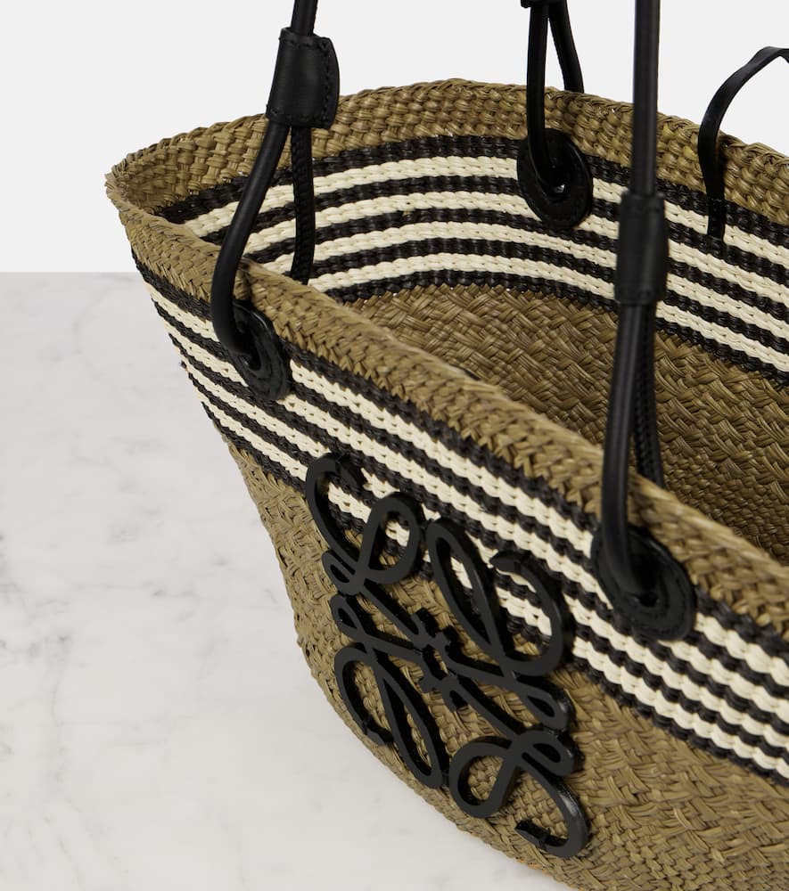 Loewe Paula's Ibiza Anagram Small Basket Bag In Beige