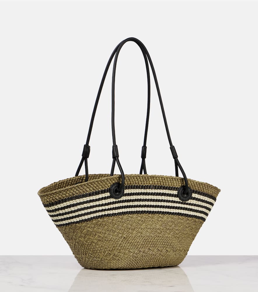 Loewe Paula's Ibiza Anagram Small Basket Bag In Beige