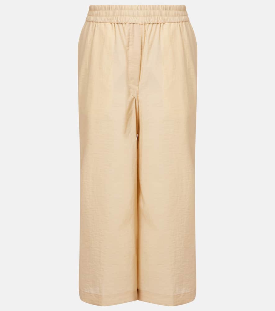 Loewe Paula's Ibiza Cotton-blend Culottes In Beige