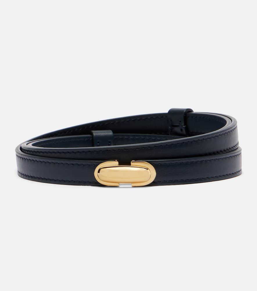 Symmetry leather belt