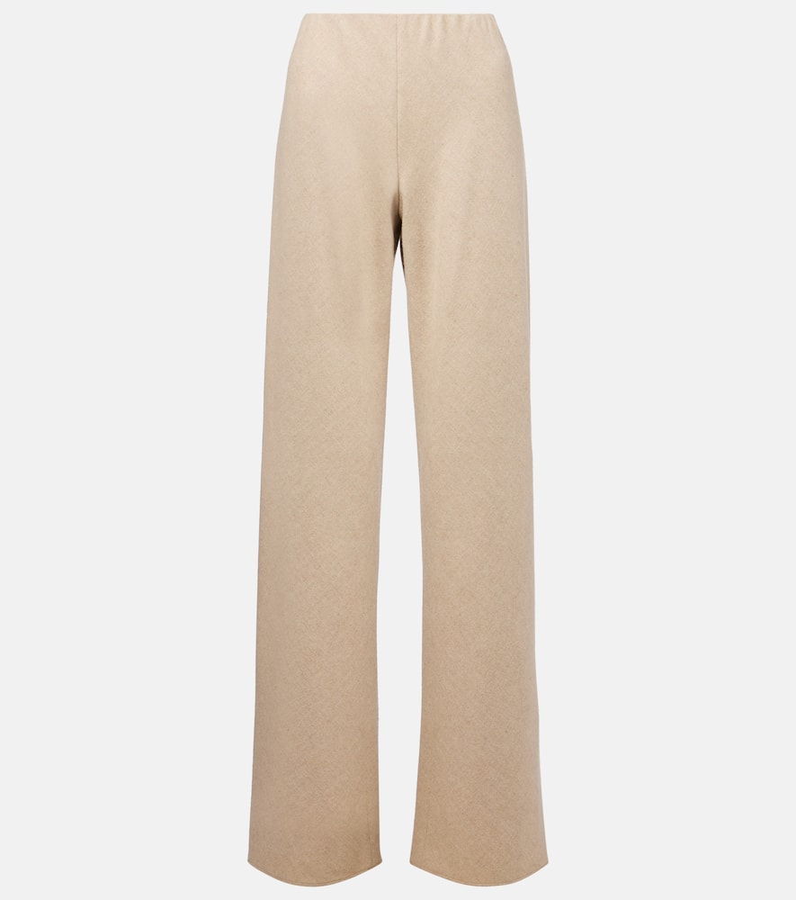 Vince High-rise Wide-leg Pants In Neutral