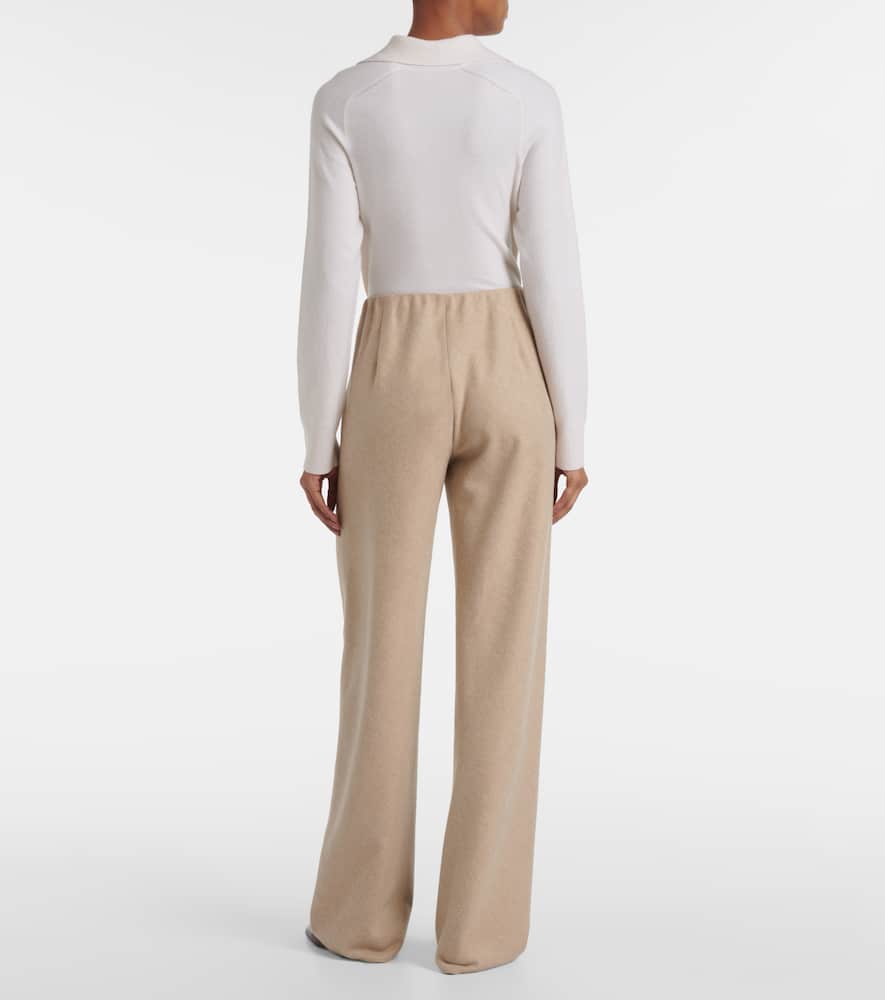 Vince High-rise Wide-leg Pants In Neutral