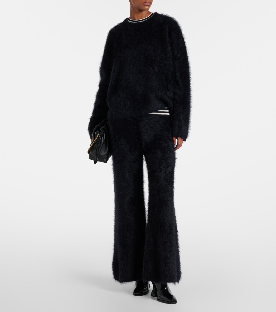 Lisa Yang Ellery brushed cashmere flared pants