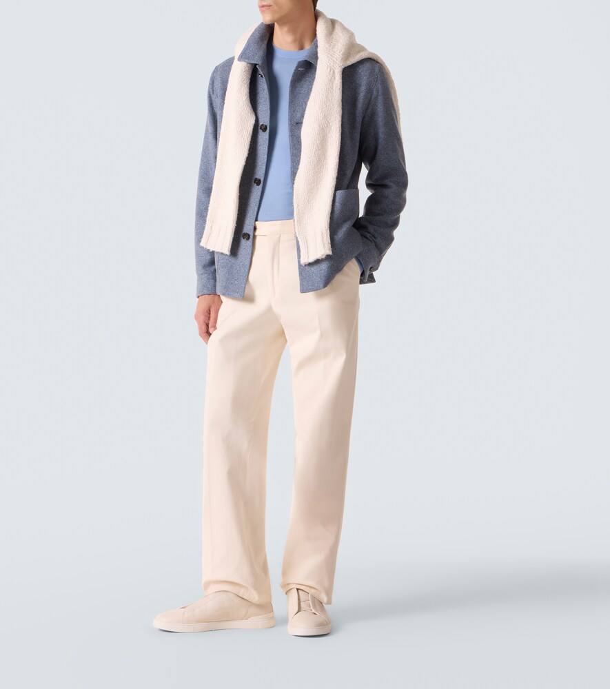  Zegna Zegna Hemdjacke Aus Kaschmir Und Seide 