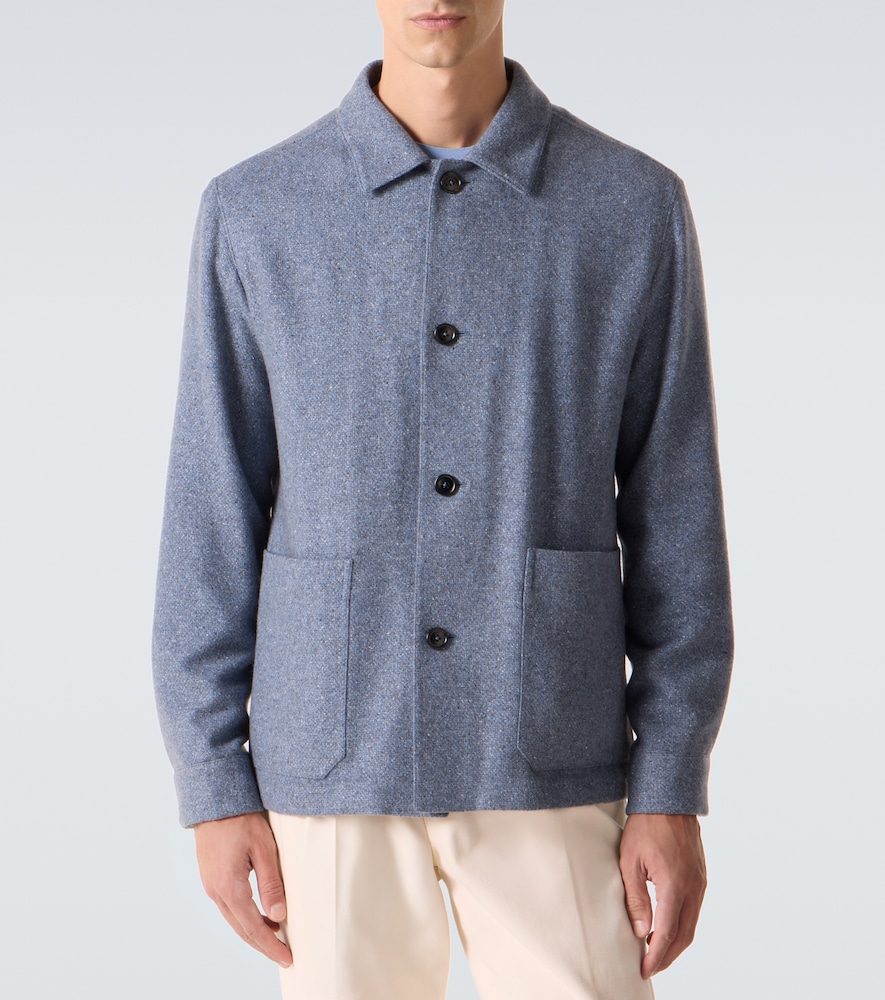  Zegna Zegna Hemdjacke Aus Kaschmir Und Seide 