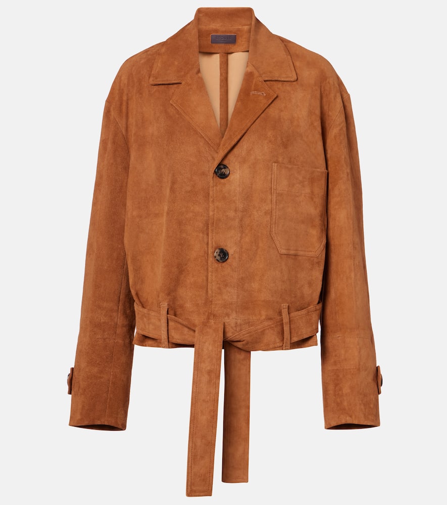 Stouls Alfi Suede Jacket In Brown