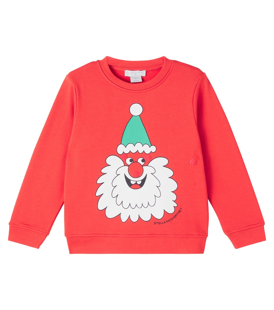 Stella Mccartney Printed Cotton Jersey Sweatshirt In Red