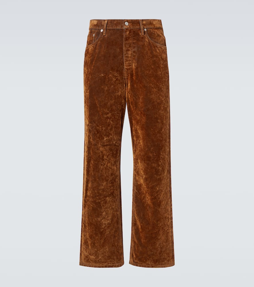 Dries Van Noten Pine Wide-leg Jeans In Brown