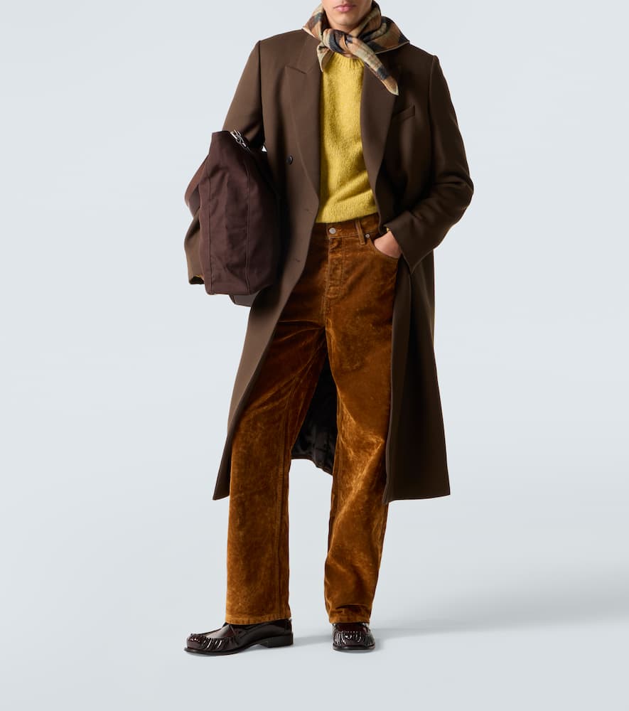 Dries Van Noten Pine Wide-leg Jeans In Brown