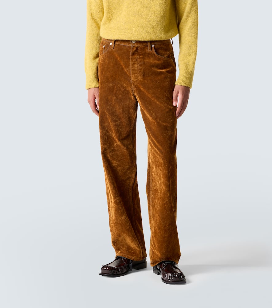 Dries Van Noten Pine Wide-leg Jeans In Brown