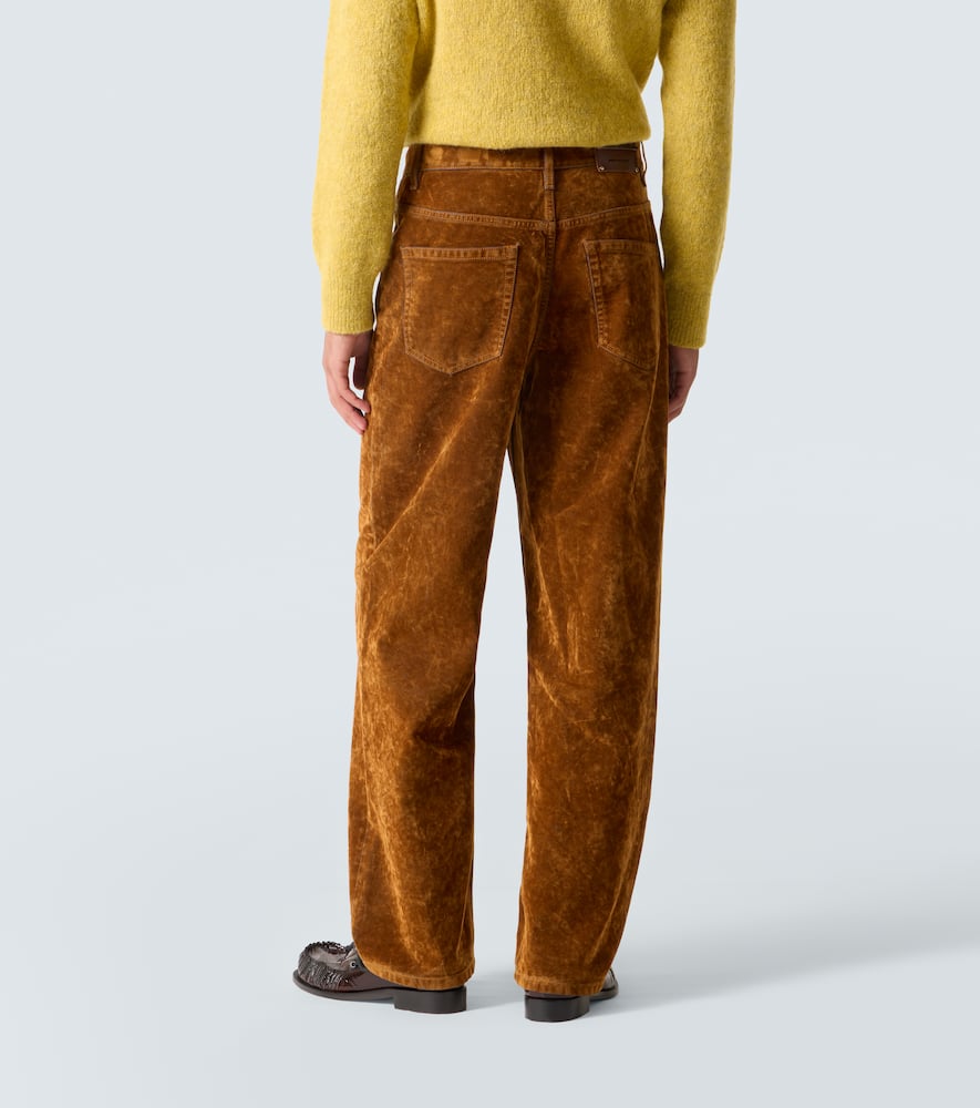 Dries Van Noten Pine Wide-leg Jeans In Brown