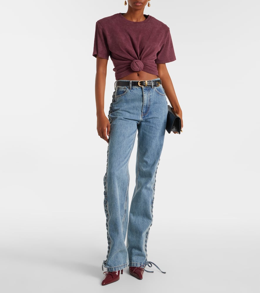 Rotate Birger Christensen Jeans Rotate Woman Color Black In Blue
