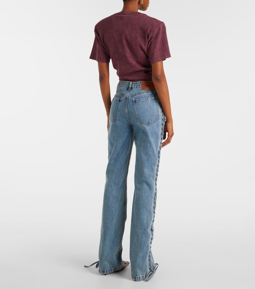 Rotate Birger Christensen Jeans Rotate Woman Color Black In Blue