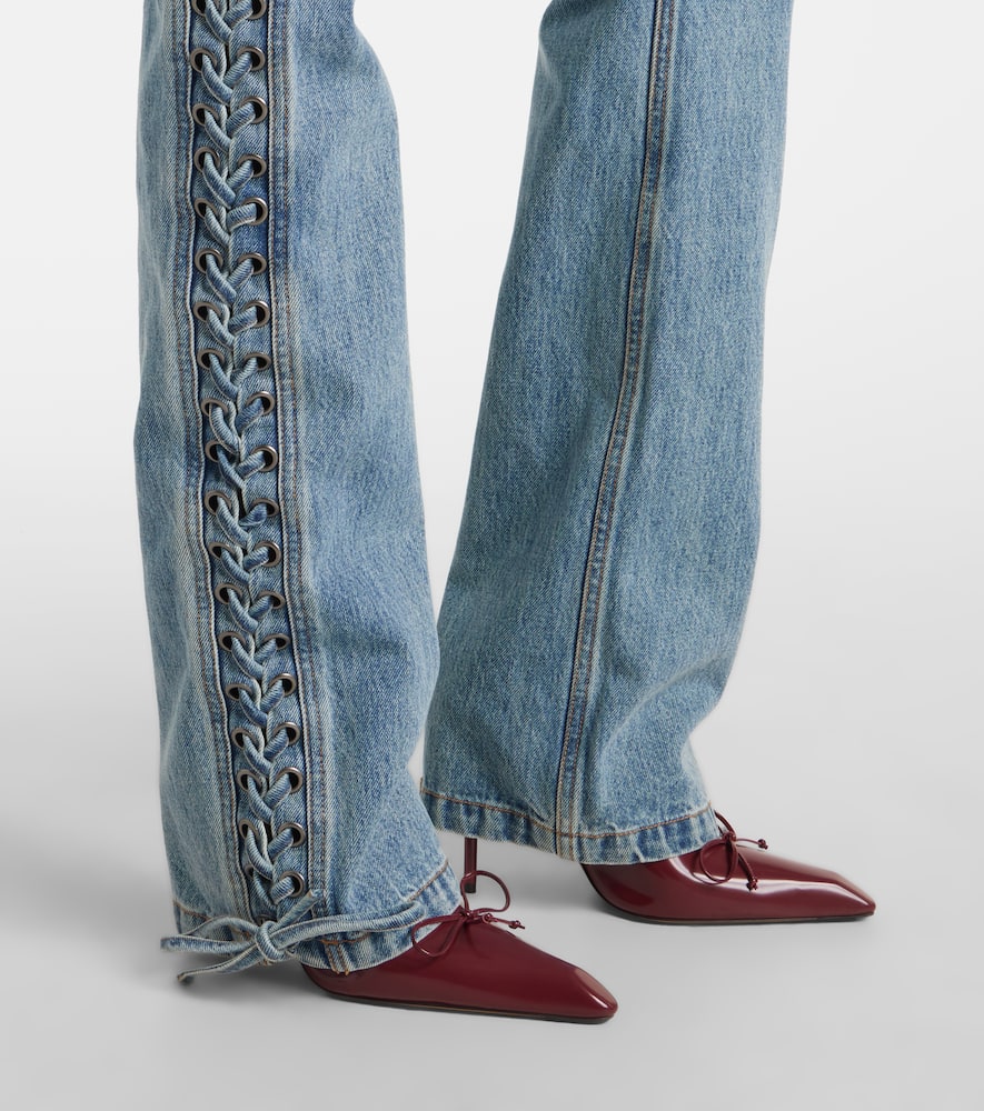 Rotate Birger Christensen Jeans Rotate Woman Color Black In Blue