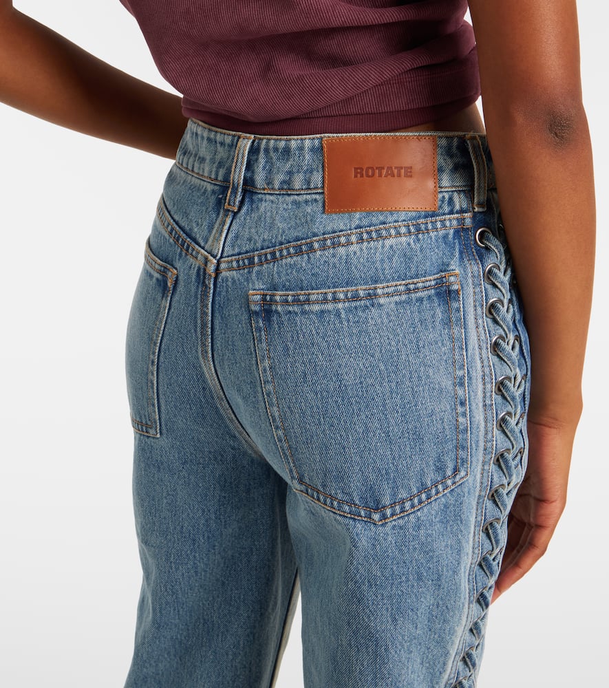 Rotate Birger Christensen Jeans Rotate Woman Color Black In Blue