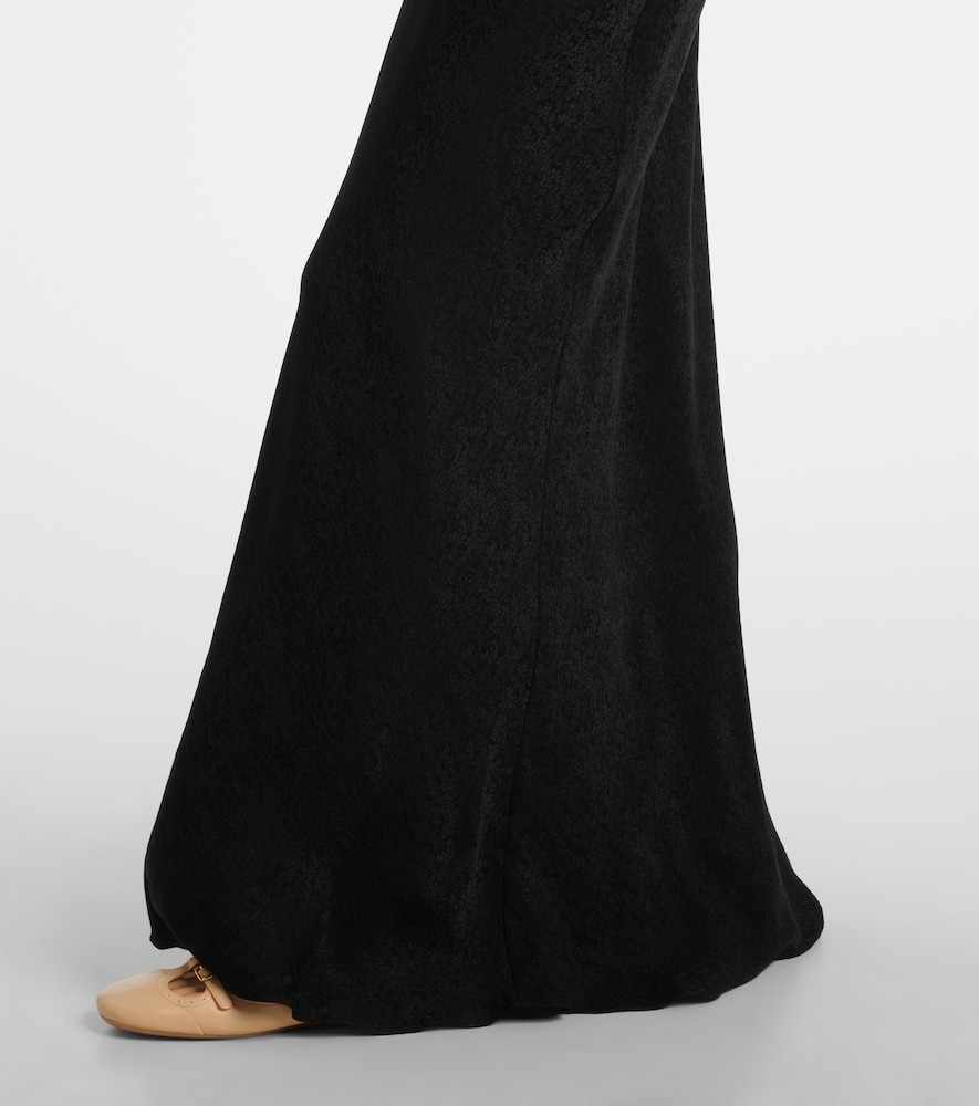 Chloé Silk Jacquard And Lace Gown