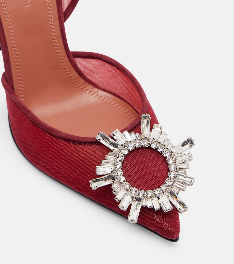  Amina Muaddi Amina Muaddi Begum 95 Mesh Slingback Pumps 