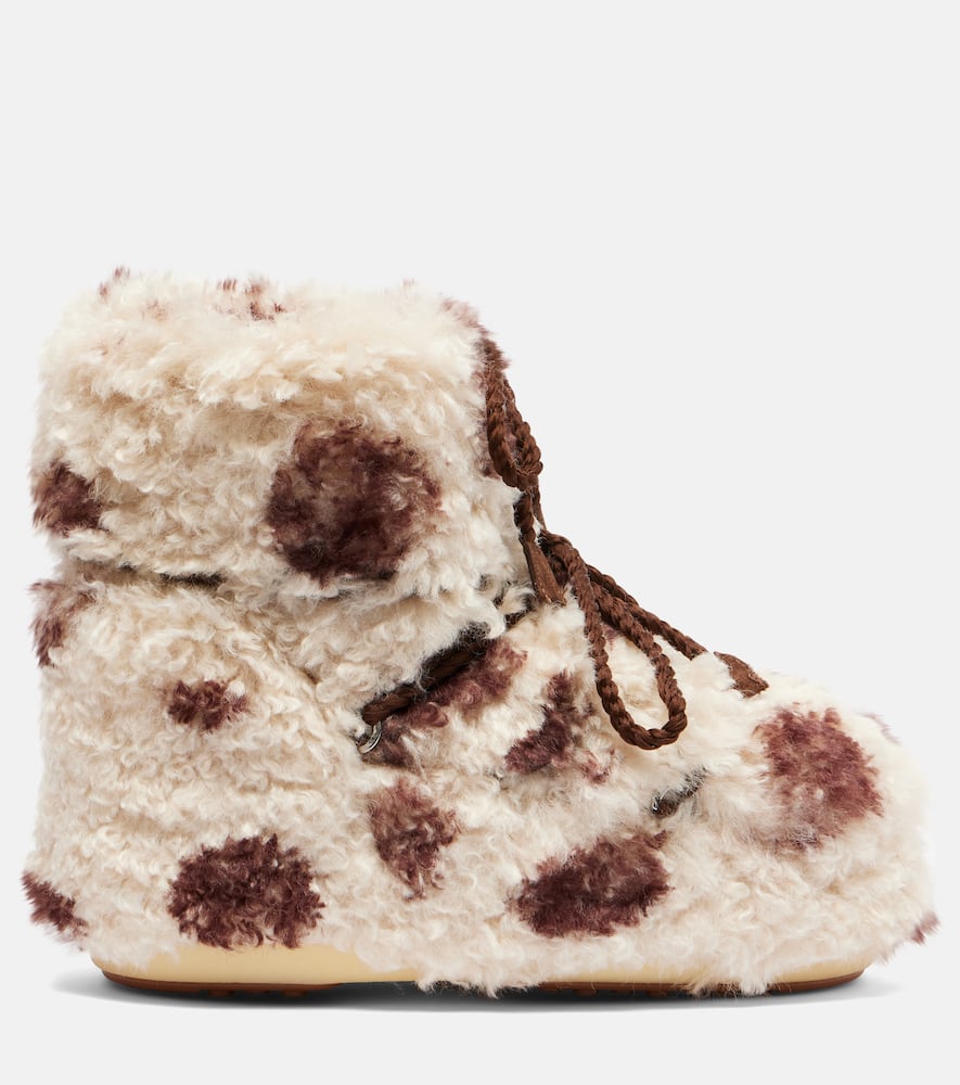 Moon Boot Women Icon Low Curly In Brown
