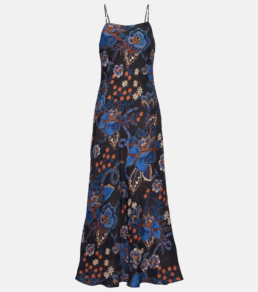 Farm Rio Snakes Bouquet Maxi Dress In Multi
