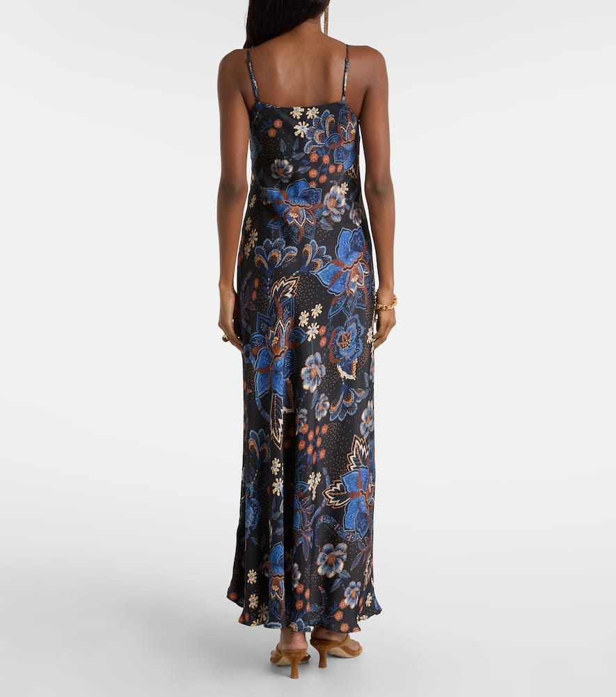 Farm Rio Snakes Bouquet Maxi Dress In Multi