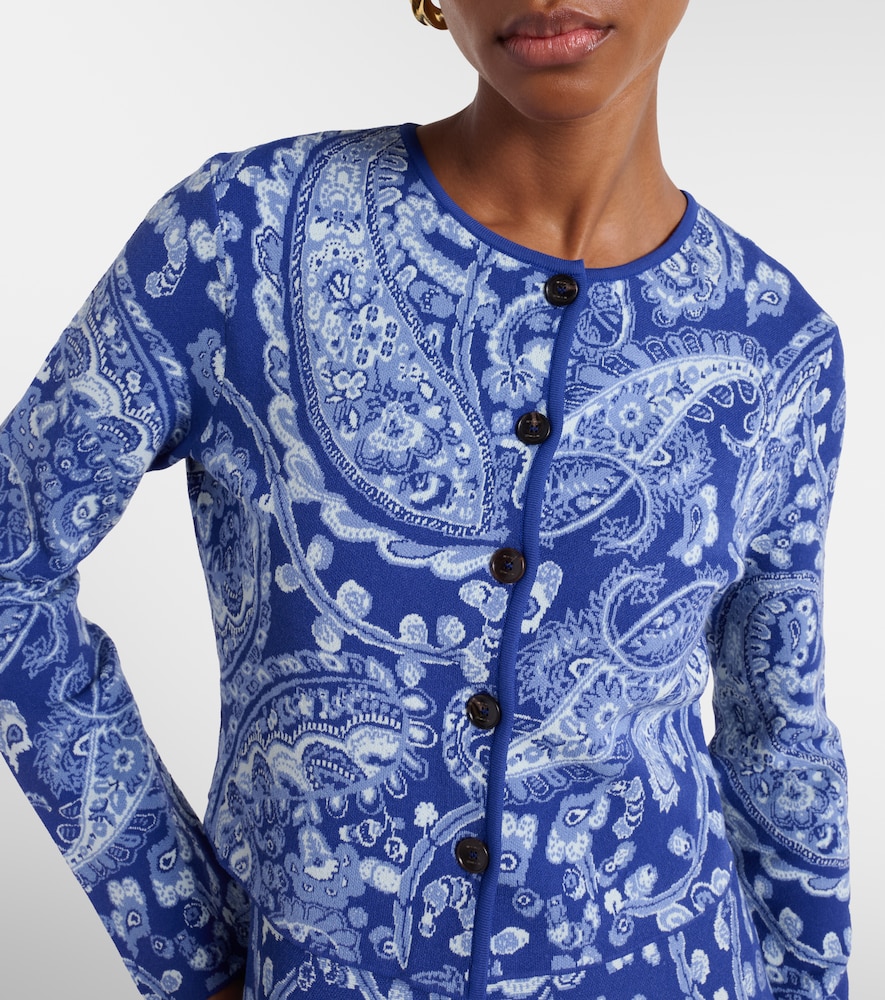  Etro Etro Cropped-cardigan Aus Jacquard 