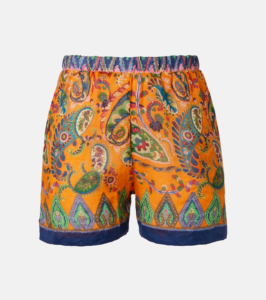 Etro Women's Multicoloured Paisley High-Rise Shorts UK Size 8 - Mytheresa